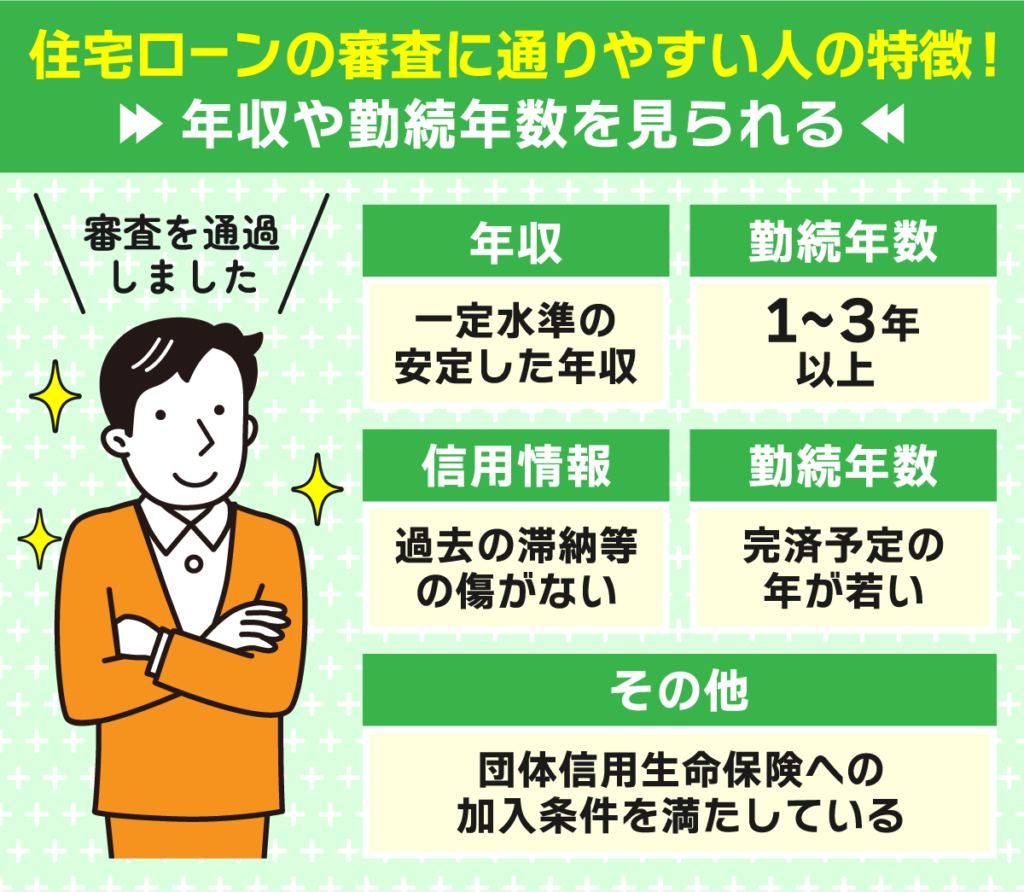 住宅ローンに通りやすい人の特徴