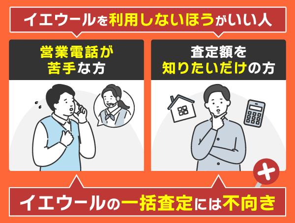 イエウールを利用しないほうがいい人