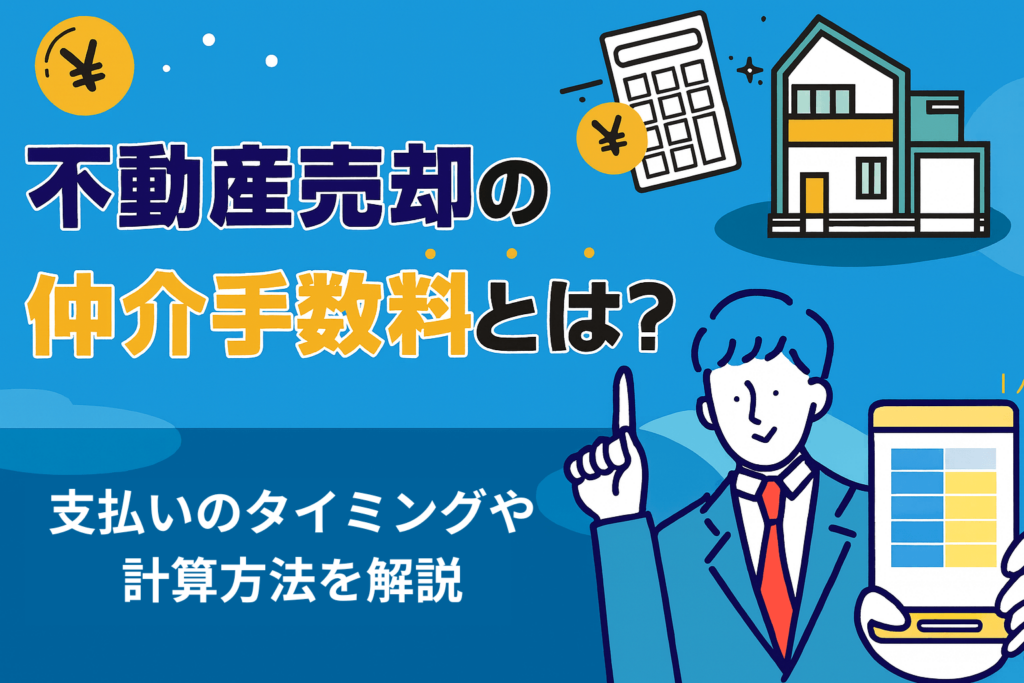 不動産売却の仲介手数料とは？支払いのタイミングや計算方法を解説