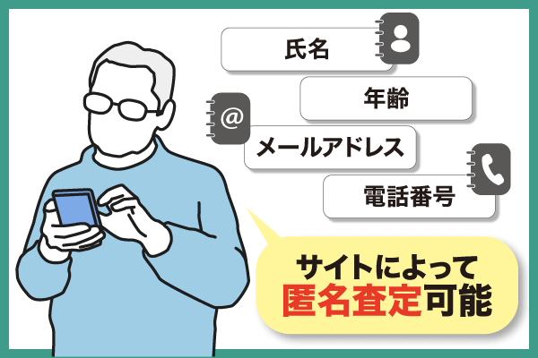 査定結果を受け取る連絡先を入力することを示す画像