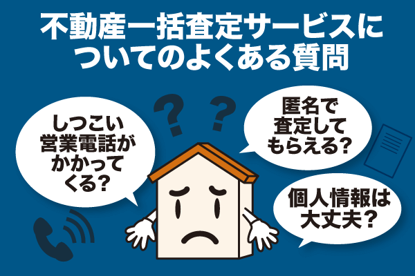 不動産一括査定サイトに関するよくある質問の画像