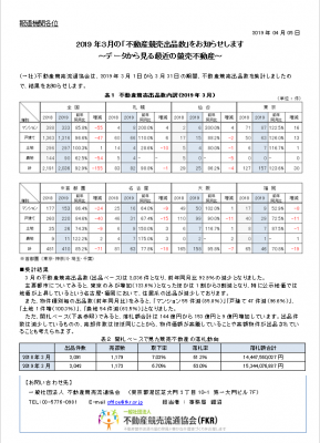 2019年3月の「不動産競売出品数」をお知らせします ～データから見る最近の競売不動産～ 04/05